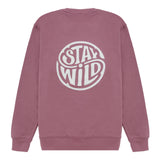 Sudadera STAY WILD Burdeos