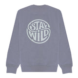 Sudadera STAY WILD Gris Azulado